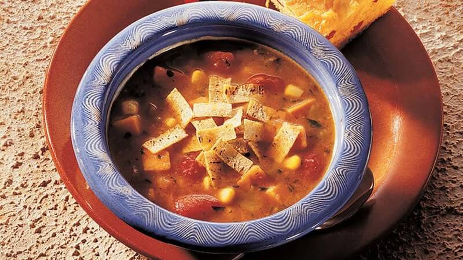 Thick and Chunky Tortilla Soup 